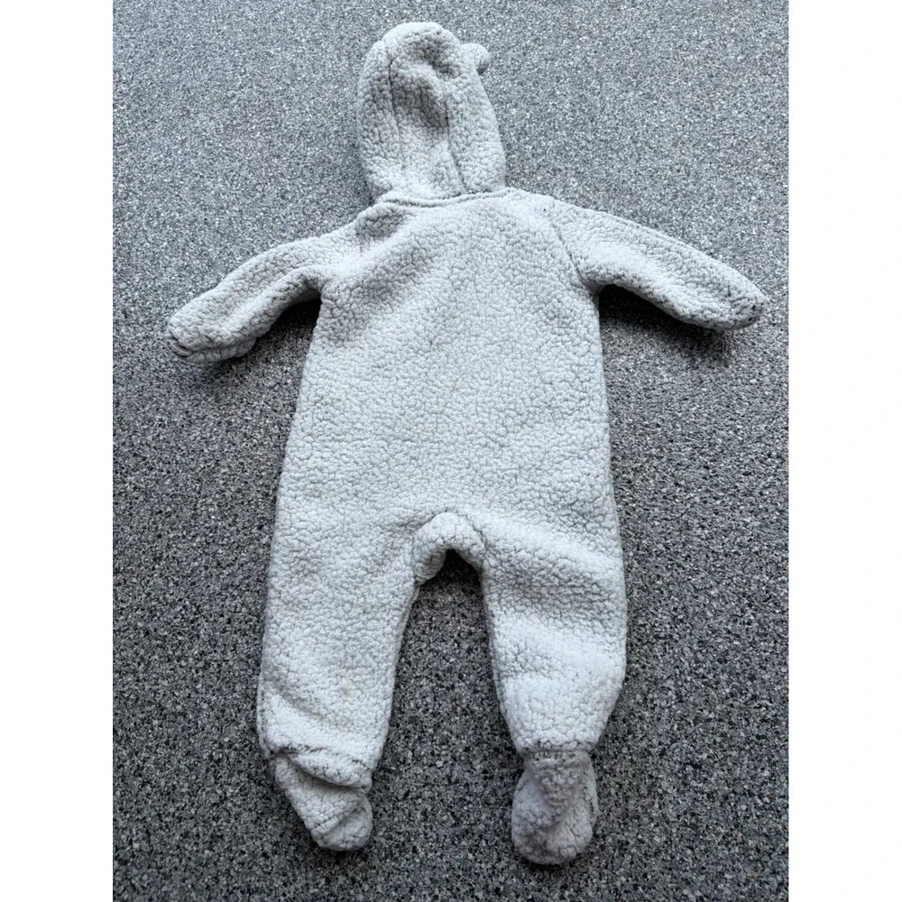 NBA Kids Boston Celtics Sherpa Fleece Pram Suit Bunting Grey 3-6M Hooded Zip